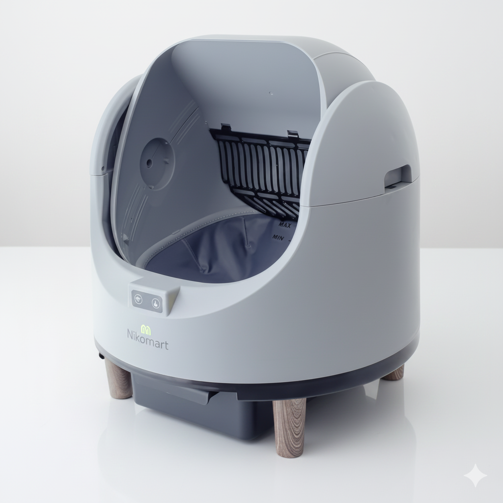 Perfect open top self cleaning cat litter